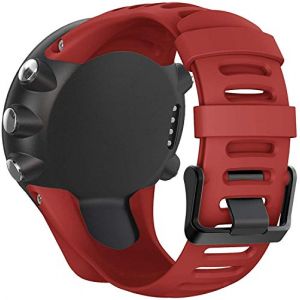 Tyogeephy Accessoire de bracelet de rechange en silicone avec vis compatible pour Suunto Ambit 1/2/2S/2R/3 Sport/3 Run/3 Peak Smartwatch (Axcellent, neuf)