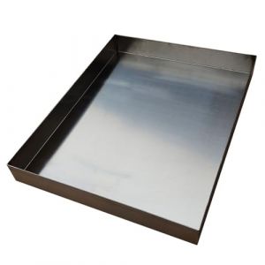 Plateau de Machine &agrave; Laver, Bac de R&eacute;cup&eacute;ration en Acier Inoxydable, Bac de Retention, Bacs de Vidange pour Vidange D'huile, Bac de Protection pour Cage &agrave; Chien, Sans Trou(80x50x4cm (31.5x19.7x1.6in)) (WANG MJAQ, neuf)