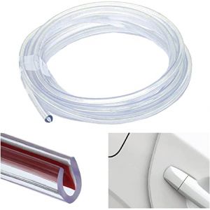 Norhogo Transparent Bande de Protection des Bords de la Voiture 5M pour la Protection des Bords de la Voiture, Baguette de Protection Voiture en Anti-Collision en Forme de U pour Plupart des Voitures (Norhogo Direct, neuf)