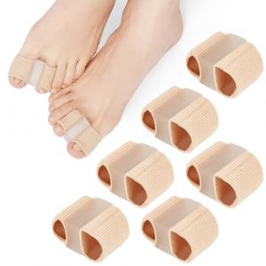 liuchanghe 6 Pi&egrave;ces S&eacute;parateurs d'Orteils, Ecarteur Orteil Double pour orteils qui se chevauchent, Correcteurs D'orteils en Gel avec 2 Boucles, pour hommes et femmes (LANGHUALTD, neuf)