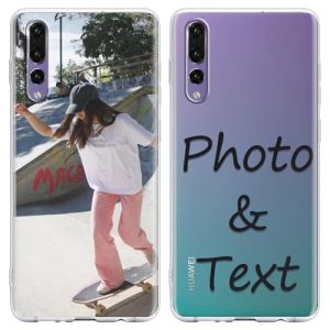 Yirlbey Coque Personnalisée Photo pour Huawei P20 Pro 6,1", Personnalisable Étui avec Votre Propre Image Texte, Custom Personnaliser Housse Silicone TPU Bumper Cover pour Huawei P20 Pro, Transparent (XUPINBO, neuf)