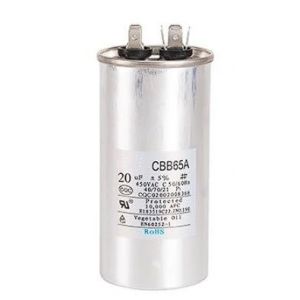 Condensateur CBB65-CBB65A avec 6 connecteurs (4+2) 20 μF 450V 40/70/21. Condensateur de démarrage, compresseur de climatisation, ect. 1 Pièce. (20mf) (Synn53, neuf)