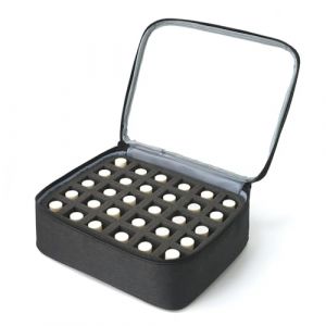 QUXVUIS Trousse de rangement portable pour vernis à ongles, trousse de maquillage, trousse de voyage pour manucure, UN (reaucracy, neuf)