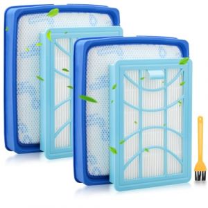 Lot de 4 Filtres Aspirateur de Rechange pour Philips PowerPro Expert FC9729 FC9741 FC9742 FC9743 FC9744 FC9745 FC9746 Filtre de Rechange pour Aspirateur Philips FC8003/01|FC6042/01|CP0616&CP0617 (HengLinMaoYi, neuf)