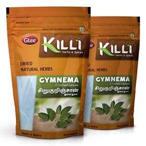 KILLI Gymnema sylvestre | Sirukurinjan | Madhunashini | Gurmar Leaves Crushed, 100g (Pack of 2) (Sairam agencies FRANCE, neuf)