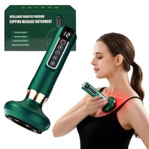 Masseur Anti Cellulite, Masseur de Cellulite &agrave; Main &eacute;lectrique masseur &agrave; Ventouses pour cellulite De Graisse Corporelle R&eacute;glable &agrave; 12 Niveaux Pour L'abdomen Les Cuisses, Vert (ysislybin, neuf)