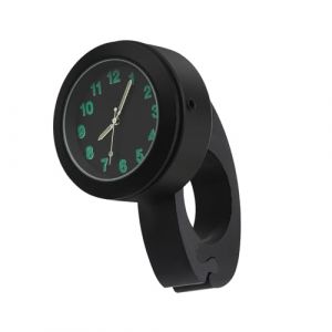 TNSLAND Montre Moto Guidon, Montre V&eacute;lo Nocturne pour Lumineux, Alliage d'aluminium Support &eacute;tanche horloges pour Moto pour poign&eacute;es 22-25 mm (Noir) (dongguanshiqinciqingwangluokejiyouxiangongsi, neuf)