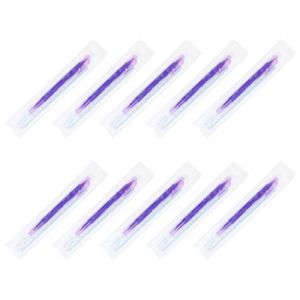 Lot de 10 marqueurs à double pointe pour sourcils avec règle en papier, marqueur de positionnement de maquillage à double pointe (六蝶云, neuf)