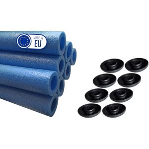 Clever Leon Mousse De Protection pour Trampoline pour 8 Poteaux De Trampoline Accessoires De Rechange 180 cm 8 pcs Bleu (Clever Leon, neuf)
