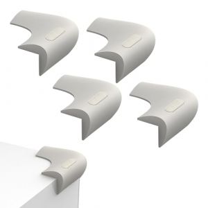 4 coins anti-collision en silicone en forme de L, bandes de s&eacute;curit&eacute; pour enfants, protection des coins de table, s&ucirc;rs et r&eacute;sistants aux chocs, adapt&eacute;s pour le bois, le verre, le m&eacute;tal, le marbre, (PLUMSOP LTD, neuf)