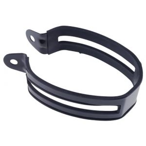 Ixil Takkoni Collier d'&eacute;chappement universel en acier inoxydable Ovale Noir (ROLLER com, neuf)