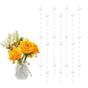 GEFIRE 18 Pièces Perles d'eau Transparent, Bougies Flottantes, Perle d'eau, Bougie Flottante pour Vases, Remplisseurs de Bouteilles d'eau, Mariages, Décorations de Centres de Table (1.2M) (YAOYAOI, neuf)