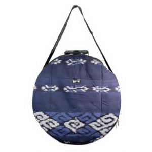 Mysevendo - Sac pour tambour chamanique - En ikat - Bleu ikat - Diam&egrave;tre : 45 cm - Avec sangle de transport ronde (mysevendo, neuf)