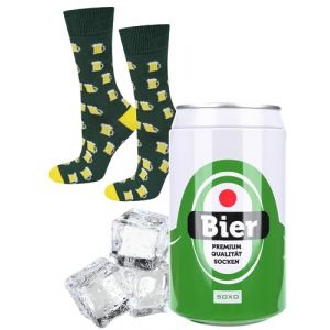 soxo Canette Bi&egrave;re Chaussettes Homme Biere Cadeau Drole Chaussette Cadeaux 40-45 Bier 1 Paire (Soxo, neuf)