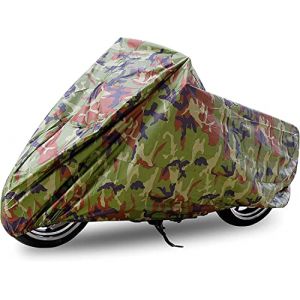 ANFTOP imperm&eacute;able &agrave; l'eau Housse de Moto Camouflage Couleur UV Protection Anti-poussi&egrave;re Scooter Respirant Housse de Moto Sac Transport Couverture ext&eacute;rieure Motorcycle Cover Taille L (ANFTOP-EUROPE, neuf)