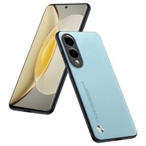 HULLIN Coque Compatible avec Samsung Galaxy S25 Edge (6.7"), Housse De Protection Cuir PU - Bleu Clair (HULLIN, neuf)