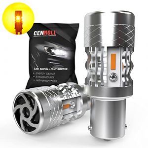 Cenmoll 382 P21W Ampoule Jaune Ambre, 382 p21w Ampoules de Voiture Ba15s Ampoule LED Clignotants 4000LM 500% Luminosité Canbus Sans Erreur pour Clignotants Avant ou Arrière de Voiture, Lot de 2 (BIToo, neuf)