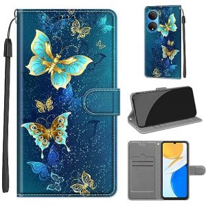 SIENIANLINE Coque pour Honor X7, Coque Honor Play 30 Plus,Etui Protection Housse Premium en Cuir de Portefeuille en Cuir Fermeture Magn&eacute;tique Flip Case pour Honor X7 / Honor Play 30 Plus (DIKAS, neuf)