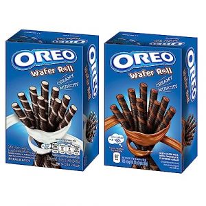 Oreo Lot de 2 rouleaux de papier gaufrette - Chocolat (54 g) - Vanille (54 g) (Heartforcards, neuf)