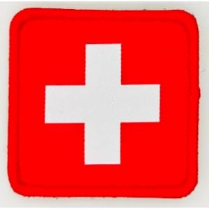 Patchs brod&eacute;s drapeau suisse aux couleurs officielles &Eacute;cusson brod&eacute; Patchs motards brod&eacute;s Patchs militaires, patch Espagne (Suisse) (Pandidui23, neuf)