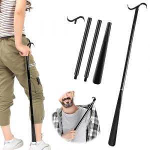Chausse Pied Long Bâton de pansement 34-90 Cm, facile à mettre et à enlever pour mettre des chaussures des vêtements et enlever des chaussures des vêtements pour homme et femme à mobilité (Snorkeling Sky, neuf)