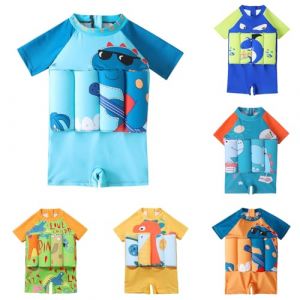 Brassard Piscine Enfant, Maillot De Bain Bouée Intégré Bebe Fille Flotteur Piscine Bébé Garçon Bouee Flottant Enfant Gilet Natation Sauvetage Flottaison Plouf Dinosaure Brassard Garcon Bleu (VAN MIA, neuf)