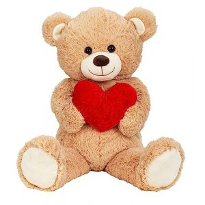 Lifestyle & More Ours g&eacute;ant en Peluche XL100 cm Grand Brun avec c&oelig;ur Ours en Peluche Doudou velout&eacute; Doux (Lifestyle & More, neuf)