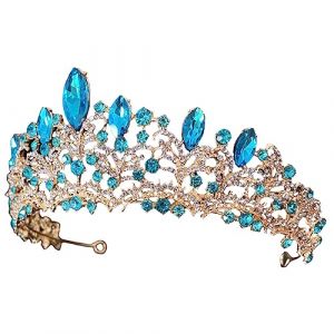 DRESSOOS Couronne Accessoire Cheveux Coiffe Festival Coiffe Mariée Vintage Coiffe Mariée Coiffe Mariage Coiffe Ornement Coiffe Femme Coiffe Élégante Coiffe Fille Coiffe Bal (Mingsyue, neuf)