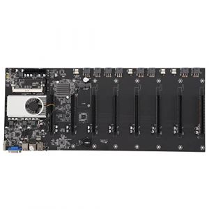 Carte Mère BTC T37 Mining, pour IntelCore pour Pentium pour Processeurs de la Série CeleronLGA1155 avec Interface 8xPCIE16X VGA HDMI Prise en Charge de la Carte Mère DDR3 MSATA (Sharainny, neuf)