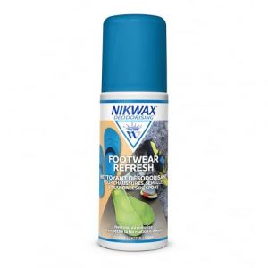 Nikwax FOOTWEAR REFRESH - Nettoyant & d&eacute;sodorisant pour chaussures. D&eacute;sodorisant anti-odeur pour chaussures, adapt&eacute; aux chaussures de sport, sandales, bottes et semelles int&eacute;rieures (125ml) (Nikwax Ltd, neuf)