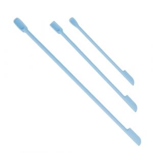 HWGING Mini Spatule de Maquillage, Gratte-ciel de Scoop &agrave; Double extr&eacute;mit&eacute; en Silicone 3PCS, 3 Longueurs Diff&eacute;rentes pour les Bouteilles Cosm&eacute;tiques et les Pots de Fruits, Adapt&eacute;s aux (Bleu) (A Diversified stores, neuf)