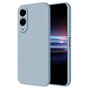 HONLEN Coque pour Samsung Galaxy S25 Edge Protection &Eacute;tui, (6.7" inches) Liquide TPU Silicone Case Anti Rayures Ultra Mince Souple Cover en Silicone Bleu fum&eacute; (HONLEN, neuf)