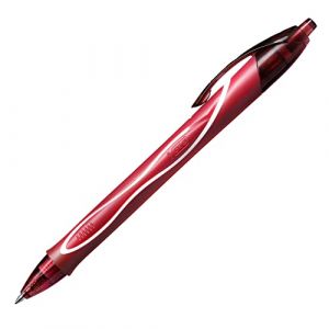 BIC Gel-ocity Quick Dry - Stylos-Gel Rétractables Séchage Ultra-Rapide - Pointe Moyenne (0,7 mm) - Rouge, Boîte de 12 (DLM Direct FR, neuf)