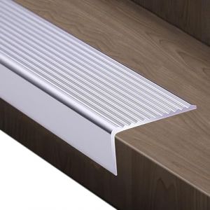 Nez De Marche Escalier, Nez De Marche Profilé D'escalier, Largeur 30 50 70 100mm, Baguette Angle Aluminium Barre De Seuil Multiniveau Antidérapant, Pour Bords D'escalier Extérieurs/Intérieurs (LIYI929GP, neuf)