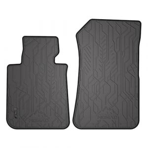 SMK Tapis Voiture Avant Caoutchouc pour BMW Serie 1 E88 2007-2013 - Tapis De Sol Auto Antidérapant avec Bords Pratiques, Élastique 100% Caoutchouc, Bouchons Intégrés, Design Unique pour Conducteurs (SMK TUNING, neuf)