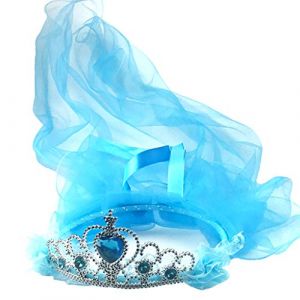 Fleur Filles Dentelle Volant&eacute;e pour Coiffe Strass Coiffe Mariage Voile Coiffe Festivals Vacances Photo Pr (LEIkajlong, neuf)