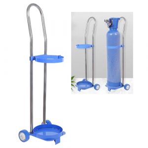 ZXDTVFGN Chariot Porte - Bouteilles d ' Oxyg&egrave;ne L&eacute;ger pour Une Seule Bouteille, Chariot de Rangement Roulant pour d ' Oxyg&egrave;ne, Porte - de Propane/pour H&ocirc;pital (Hauteur 80 cm (31 1/2 ")) (XIAHONGLYY ONE SHOP, neuf)