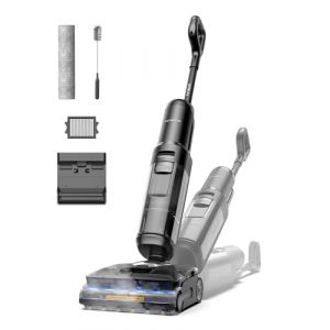 Tineco Floor One S7 Stretch Steam Aspirateur Balai Vapeur sans Fil Tout-en-Un, 160℃ HyperSteam, Plat 180&deg;, Auto-Nettoyage FlashDry 85℃, 80 Min d'autonomie, Parfait pour Les Salet&eacute;s Collantes (Tineco, neuf)