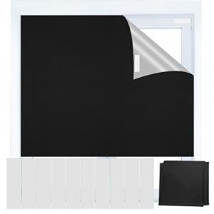 Store Occultant sans Perçage pour Velux, 150x200cm Rideau Occultant sans Percage, Tissu Occultant Ombrage Store Thermique, Store Occultant pour Fenêtre de Toit pour Voyage Famille (XiaoGongWenHua, neuf)