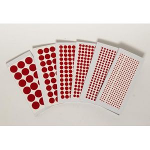 IBA Indianbeautifulart Lot De 6 (713 Pi&egrave;ces), Autocollants Pour Le Front Rouge Bindiya Bindis, Bindi Rond Autocollant, Bijoux Pour Le Front Des Femmes, Bindiya Indien Tika Pour Le Front, Autocollant (IBACRAFTS, neuf)