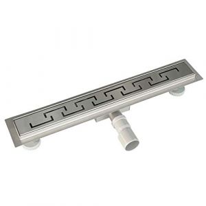 Acezanble Caniveau de Douche Italienne en Acier INOX Siphon Sol d'évacuation pour Salle de Bain Rectangulaire en Modèle C 80 cm (XinYang Ltd., neuf)