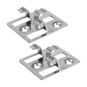 Lot de 100 clips de fixation pour lames de terrasse WPC en acier inoxydable - Entretoises cachées pour lames de terrasse WPC BPC (argenté, espace : 5 mm, hauteur : 9 mm) (wuhanyaoyoudianzikejiyouxiangongsi, neuf)