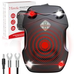 Morole Ultrason Souris et Rats, 3 Modes de Fonctionnement, Anti Rongeur Voiture, Ultrason Rongeur pour Maison, Voiture, Souris, Rats, Moustiques, Cafards, Mites(1PC) (ANDREOU LOUIZA, neuf)