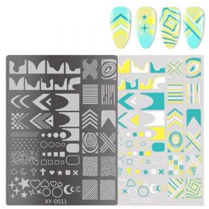 Ongles papillon Timbres Pochoirs Fleurs Ongles Templates Tampons Plaques de tampons Fran&ccedil;ais Pochoirs Art Plaques Fran&ccedil;aises Fleurs Marque-Ongles Manucure Mod&egrave;le Outil (sheQImaoYI, neuf)