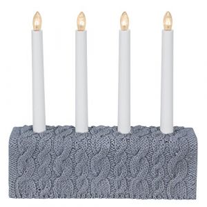 Star 169-01 Knitted Chandelier 4 Lumières Cément Gris 29 x 28 cm (LED Universum, neuf)