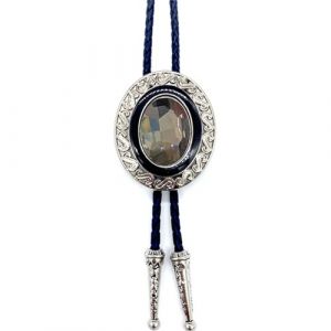 DINSOAVR Cravates, faux cols, Bolos traditionnel cravate pour femmes hommes mode cristal pendentif cravate cravate western corde collier cravate de concert chemise cravate (guangzhoujucikejiyouxiangongsi, neuf)