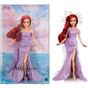 Mattel Disney Collector Ariel La Petite Sirène Poupée avec présentoir inspirée du film Disney 35th Anniversary (docsmagic, neuf)