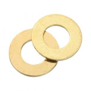 QUARKZMAN Rondelles Metal M8, 25 Pi&egrave;ces 8mm ID x 16mm OD x 1.2mm Hauteur Rondelles Plates en Laiton, Bagues de Montage pour Vis, Boulons, &Eacute;crous, Accessoires, Charni&egrave;res de Porte (QUARKZMAN, neuf)