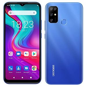 Smartphone D&eacute;bloqu&eacute; Android 11 DOOGEE X96 Pro, Octa Core 4Go + 64Go, Batterie 5400mAh, Cam&eacute;ra Quad 13MP, &Eacute;cran Waterdrop 6,52 '', T&eacute;l&eacute;phone Portable Dual SIM + SD (3 Slot), Empreinte Digitale Bleu (Future_Tek, neuf)