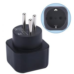 Adaptateur de Prise Europe vers Isra&euml;l, Prise Schuko UE Adapt&eacute;e &agrave; la Prise Isra&eacute;lienne, Prise Europ&eacute;enne/Allemagne/Fran&ccedil;aise de Type C/E/F vers Convertisseur de Prise de Voyage de Type H (1 pi&egrave;ce) (DigitCity-EU, neuf)